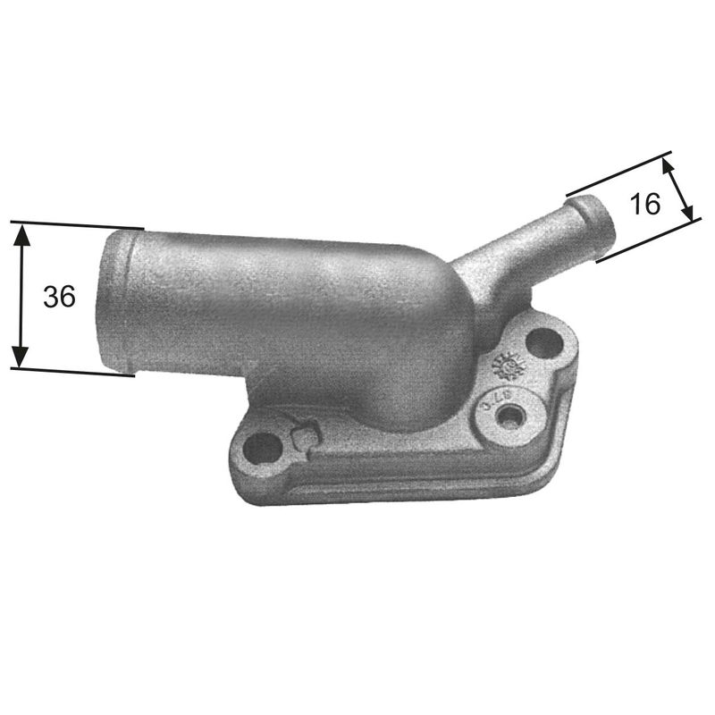 Termostat, płyn chłodzący Gates TH12087G1