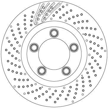 Tarcza hamulcowa TRW DF6542S