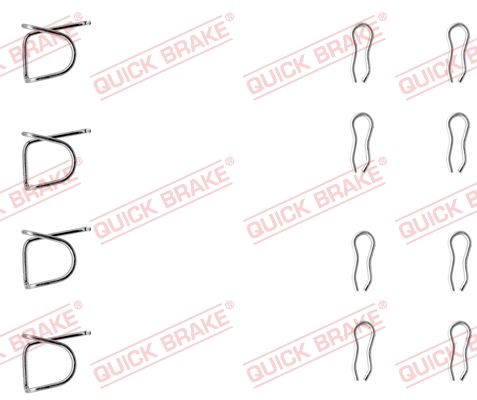 Zestaw akcesoriów, klocki hamulcowe QUICK BRAKE 109-0939