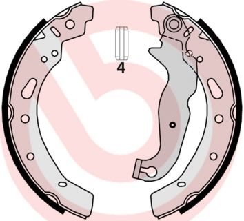 Zestaw szczęk hamulcowych BREMBO S 24 540