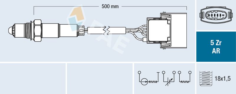 Sonda lambda FAE 75015