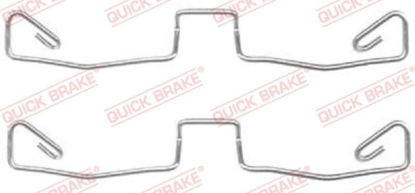 Zestaw akcesoriów, klocki hamulcowe QUICK BRAKE 109-1633