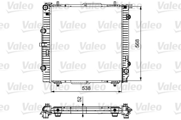 Chłodnica, układ chłodzenia silnika VALEO 732459