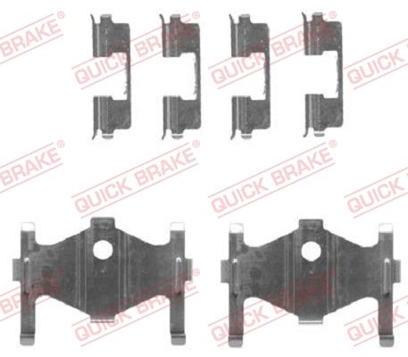 Zestaw akcesoriów, klocki hamulcowe QUICK BRAKE 109-1710