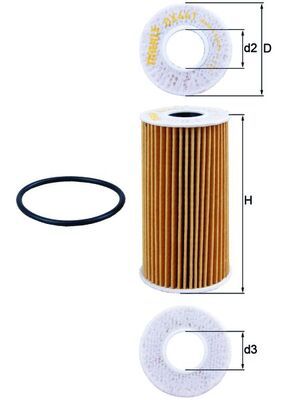 Filtr oleju KNECHT OX 441D