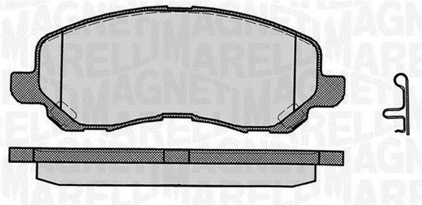 Zestaw klocków hamulcowych, hamulce tarczowe MAGNETI MARELLI 363916060338