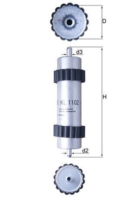 Filtr paliwa KNECHT KL 1102