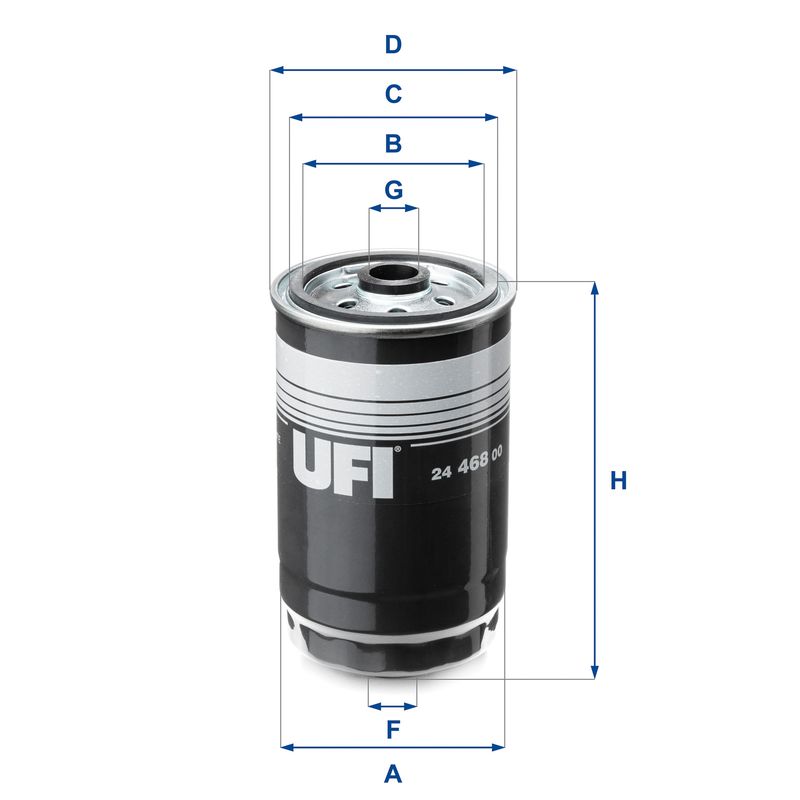 Filtr paliwa UFI 24.468.00
