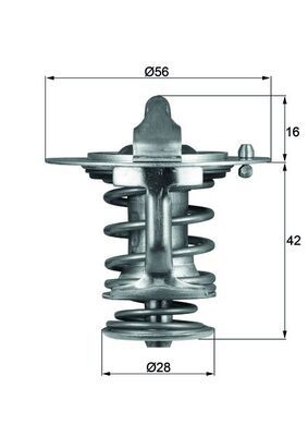 Termostat, płyn chłodzący MAHLE TX8376D