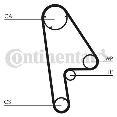 Pasek rozrządu CONTINENTAL CTAM CT763