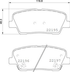 Zestaw klocków hamulcowych, hamulce tarczowe BREMBO P 30 105