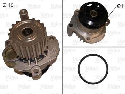 Pompa wody, chłodzenie silnika VALEO 506873