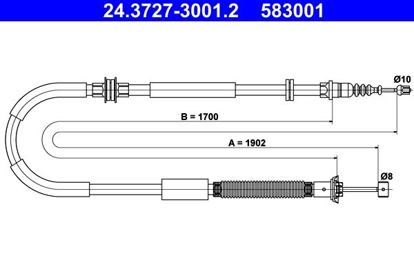 Cięgło, hamulec postojowy ATE 24.3727-3001.2