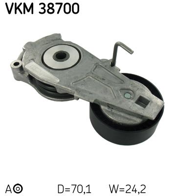 Rolka napinacza, pasek klinowy wielorowkowy SKF VKM 38700