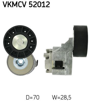 Rolka napinacza, pasek klinowy wielorowkowy SKF VKMCV 52012