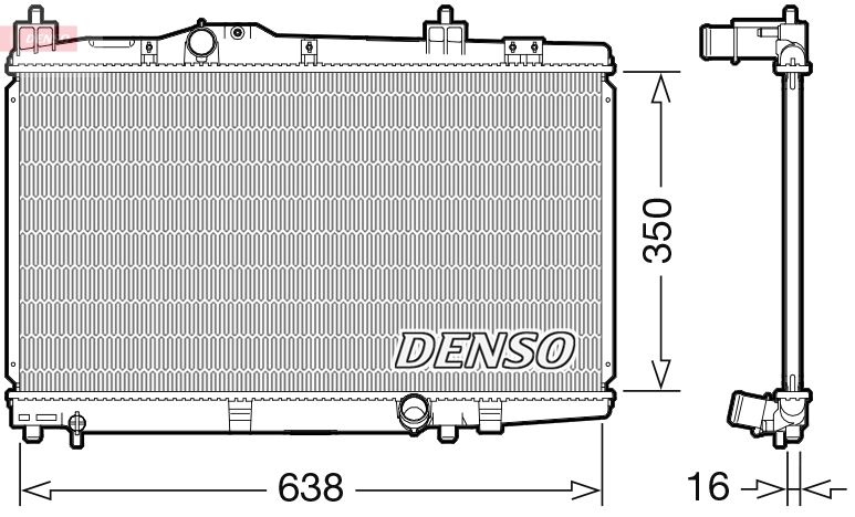 Chłodnica, układ chłodzenia silnika DENSO DRM50105
