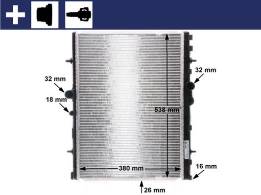Chłodnica, układ chłodzenia silnika MAHLE cr 31 000s