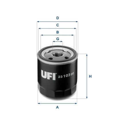 Filtr oleju UFI 23.103.00