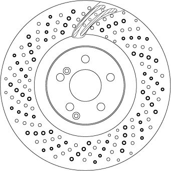 Tarcza hamulcowa TRW DF6862S