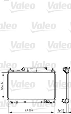Chłodnica, układ chłodzenia silnika VALEO 734702