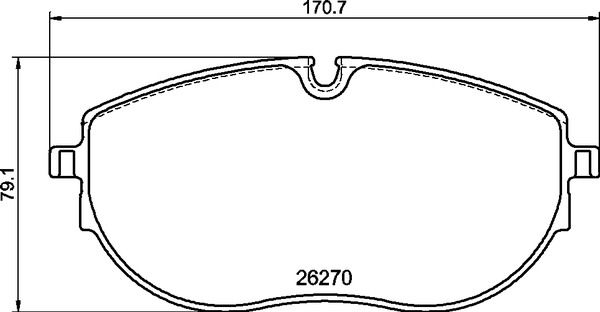 Zestaw klocków hamulcowych, hamulce tarczowe BREMBO P 85 188