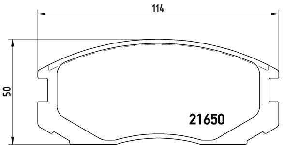 Zestaw klocków hamulcowych, hamulce tarczowe BREMBO P 54 015