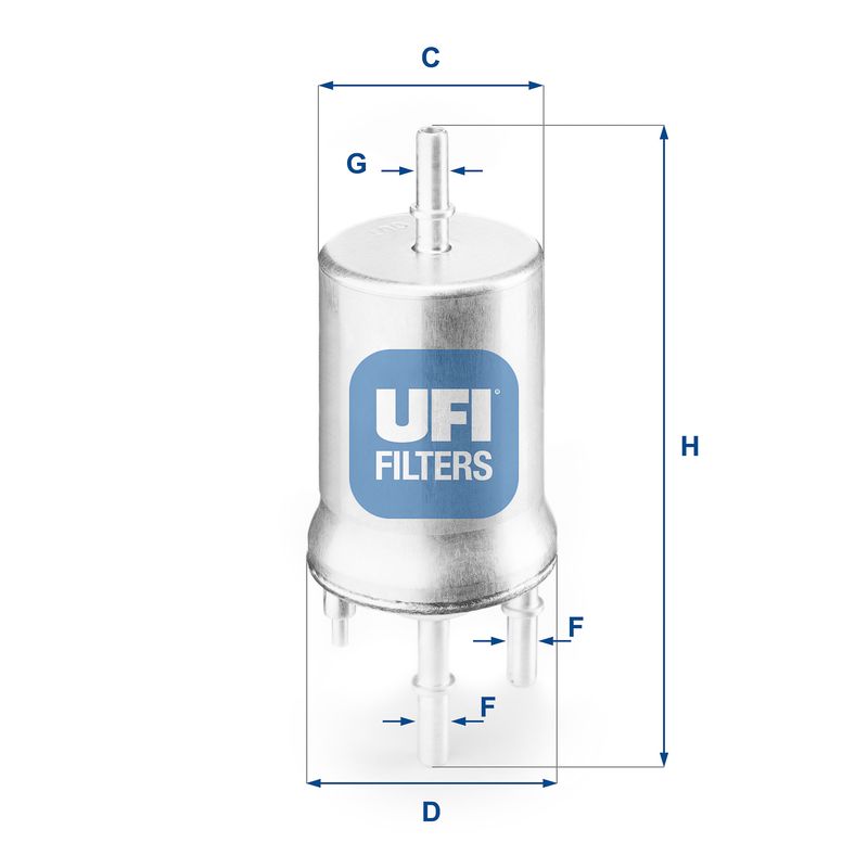 Filtr paliwa UFI 31.832.00