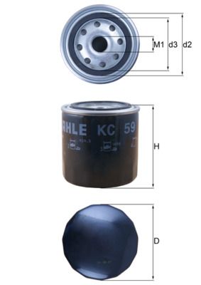 Filtr paliwa KNECHT KC 59