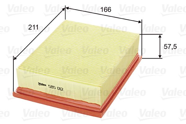 Filtr powietrza VALEO 585012
