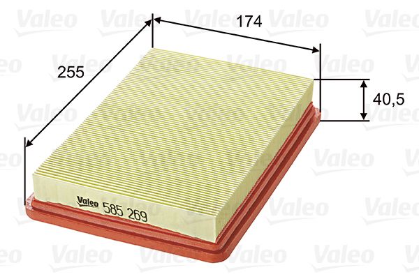 Filtr powietrza VALEO 585269