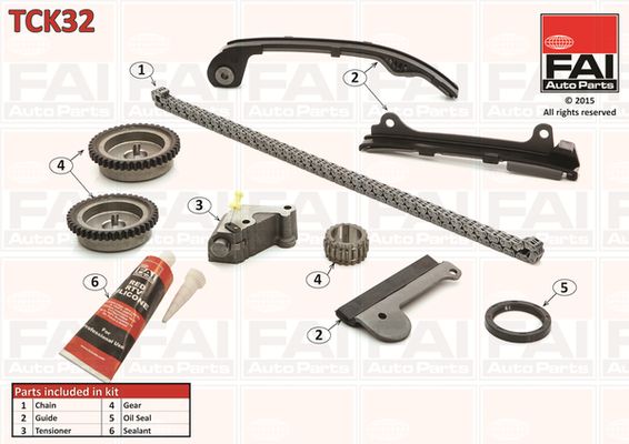 Zestaw łańcucha rozrządu FAI AutoParts tck32