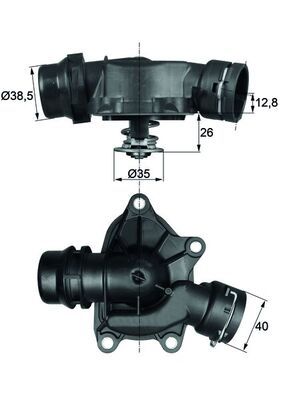 Termostat, płyn chłodzący MAHLE TI2688