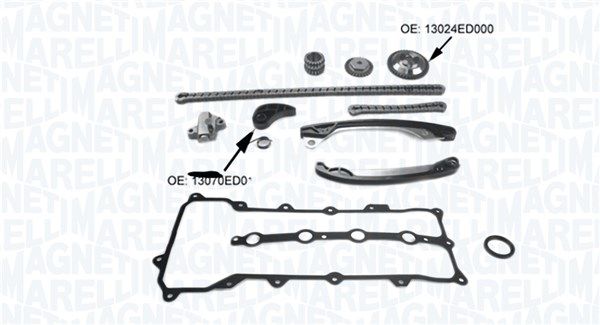 Zestaw łańcucha rozrządu MAGNETI MARELLI 341500001290