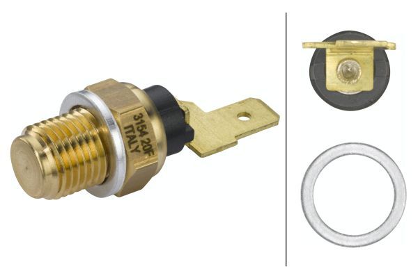 Czujnik, temperatura oleju HELLA 6pt 009 107-691