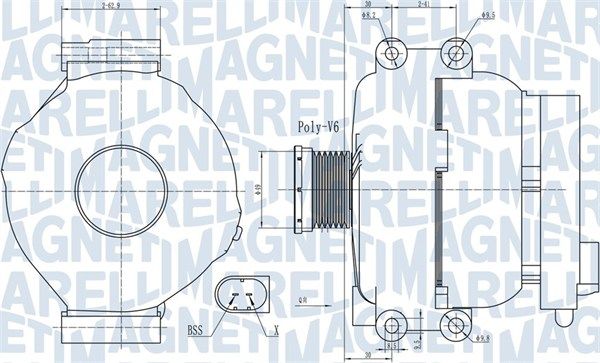 Alternator MAGNETI MARELLI 063732009010