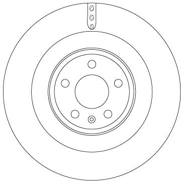Tarcza hamulcowa TRW DF6343S