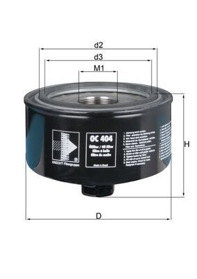 Filtr oleju MAHLE OC404