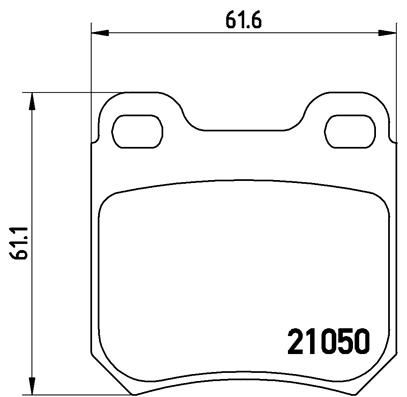 Zestaw klocków hamulcowych, hamulce tarczowe BREMBO P 59 014