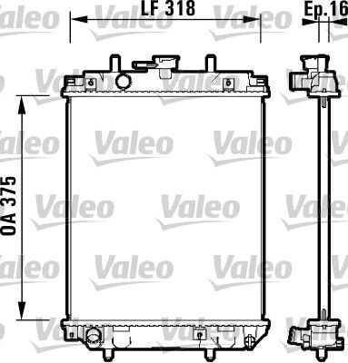 Chłodnica, układ chłodzenia silnika VALEO 734105