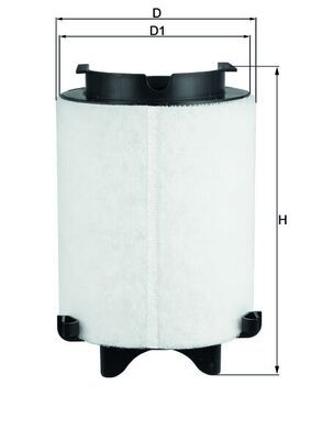 Filtr powietrza KNECHT LX 1566/1