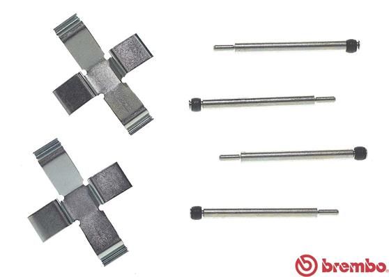 Zestaw akcesoriów, klocki hamulcowe BREMBO A 02 210
