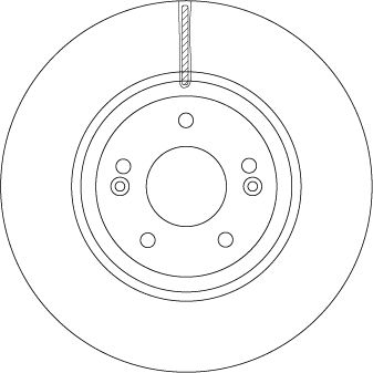 Tarcza hamulcowa TRW DF6545S
