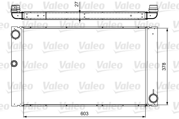 Chłodnica, układ chłodzenia silnika VALEO 735475