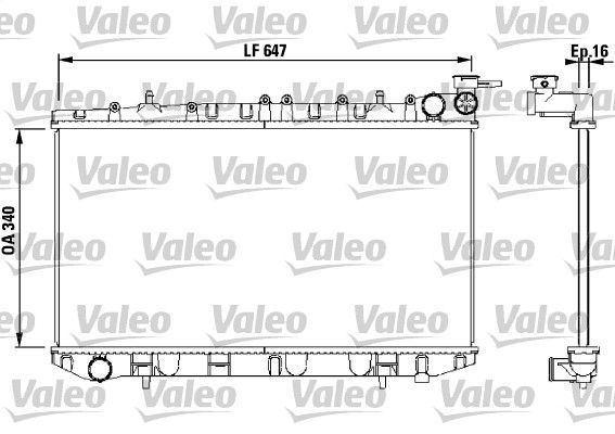 Chłodnica, układ chłodzenia silnika VALEO 731659