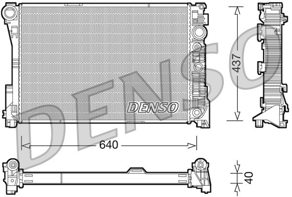 Chłodnica, układ chłodzenia silnika DENSO DRM17046