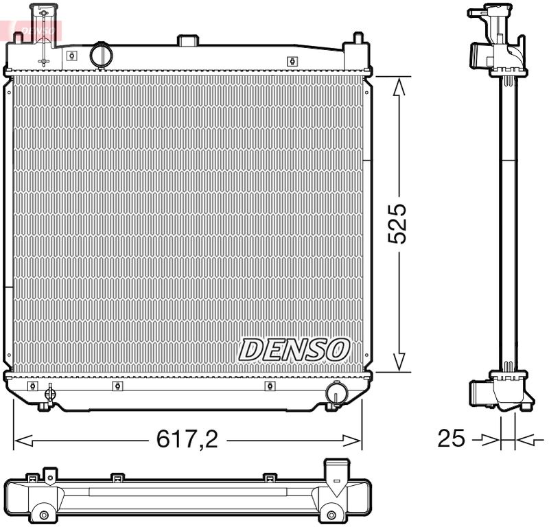 Chłodnica, układ chłodzenia silnika DENSO DRM50141
