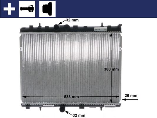 Chłodnica, układ chłodzenia silnika MAHLE CR5000S