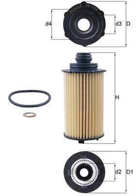 Filtr oleju KNECHT OX 1310D