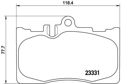 Zestaw klocków hamulcowych, hamulce tarczowe BREMBO P 83 058