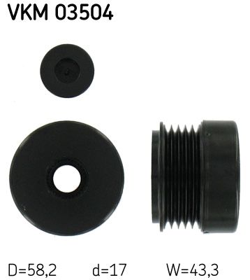 Alternator - sprzęgło jednokierunkowe SKF VKM03504